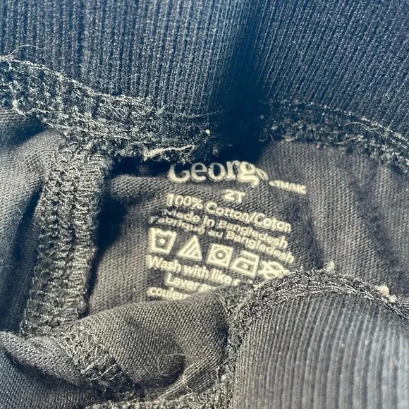 🐣4 for $20🥚 George - Toddler Black Sweatpants - Size 2T - Picture 2 of 2